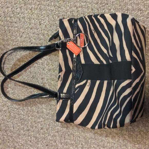 Coach Zebra Purse - Picture 1 of 5